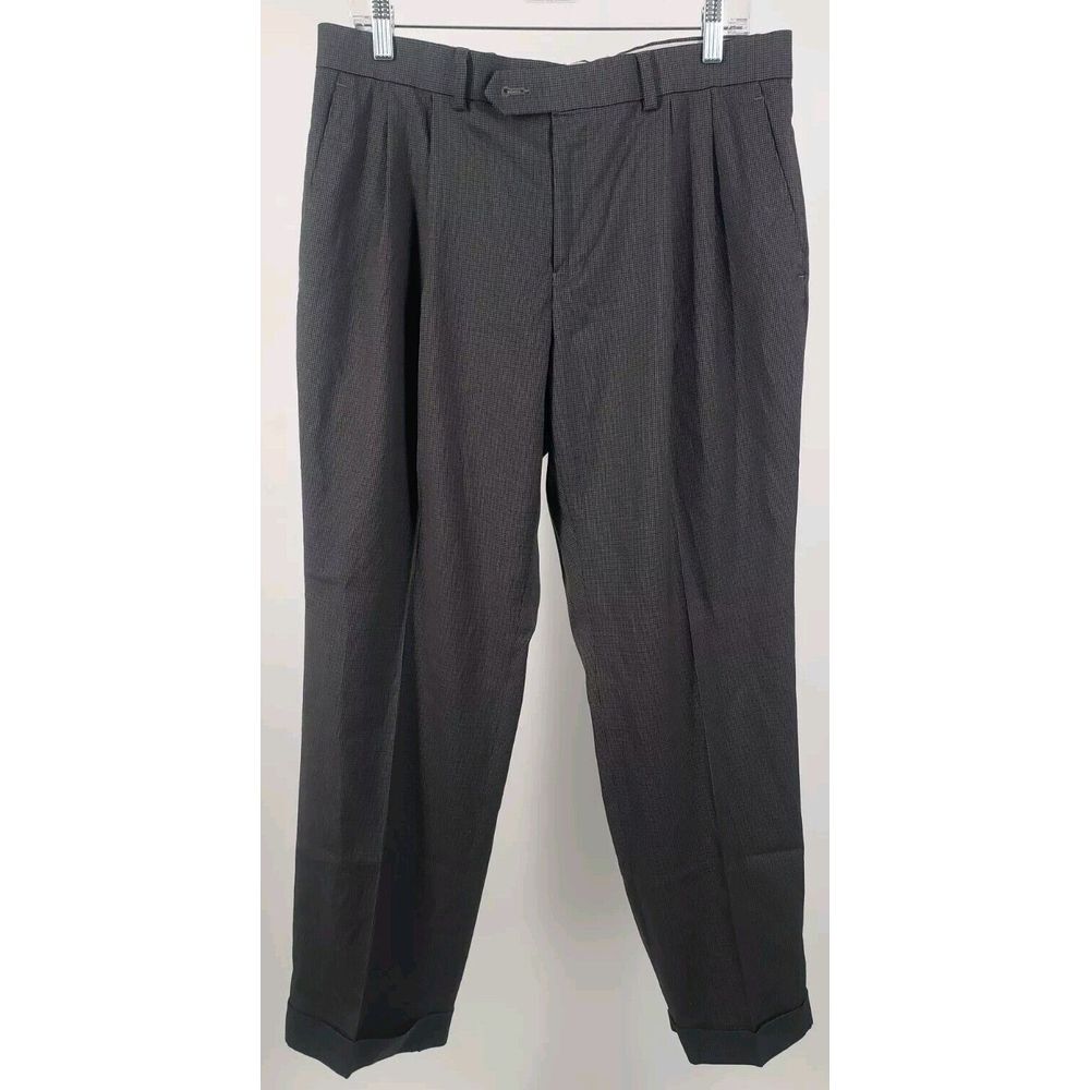 Ralph Lauren Gentlemen Comfort Flex Pant Pleated Grey Dress‎ Pants 34W 29L
